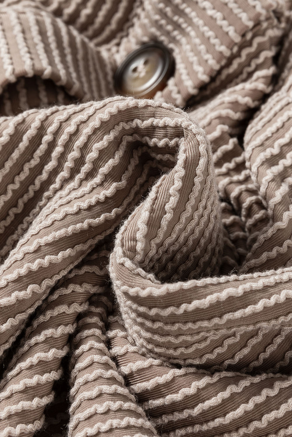 Faye Viral Ribbed Taupe Shacket