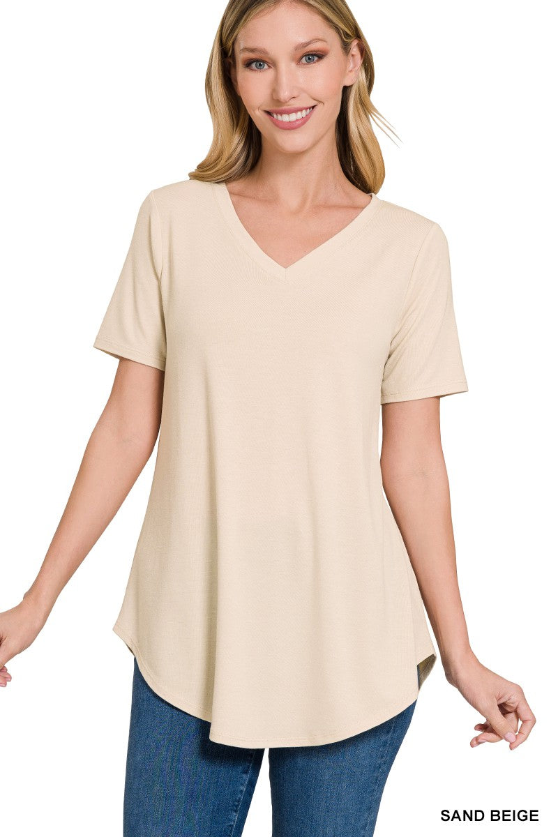 Spencer Flowy Layering Top {Sand Beige}