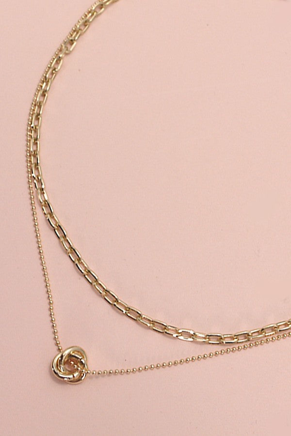 Floral Bud Motif Necklace