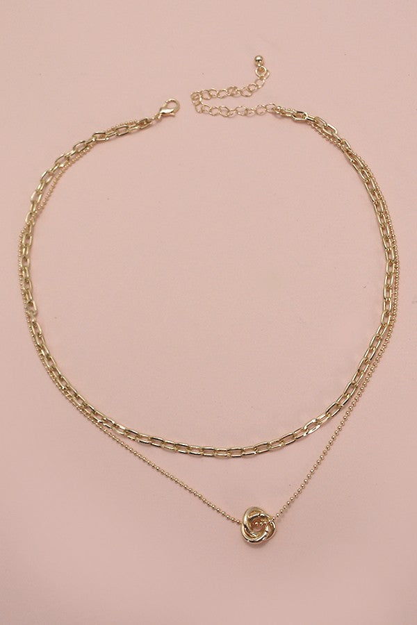 Floral Bud Motif Necklace