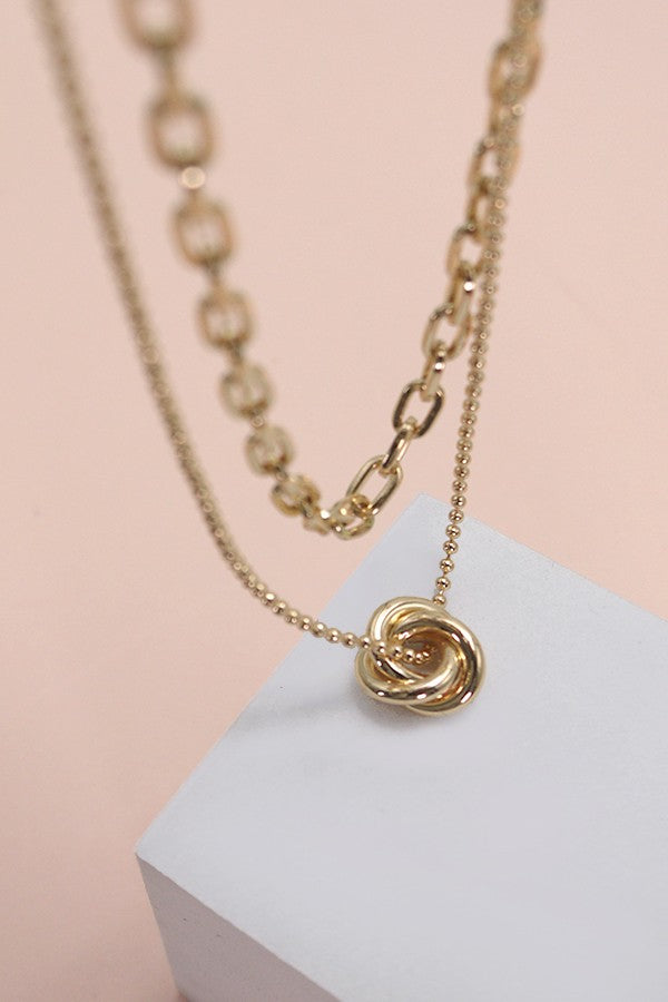 Floral Bud Motif Necklace