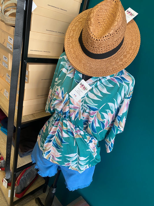 Vacay Vibes Wrap Style Top CLEARANCE