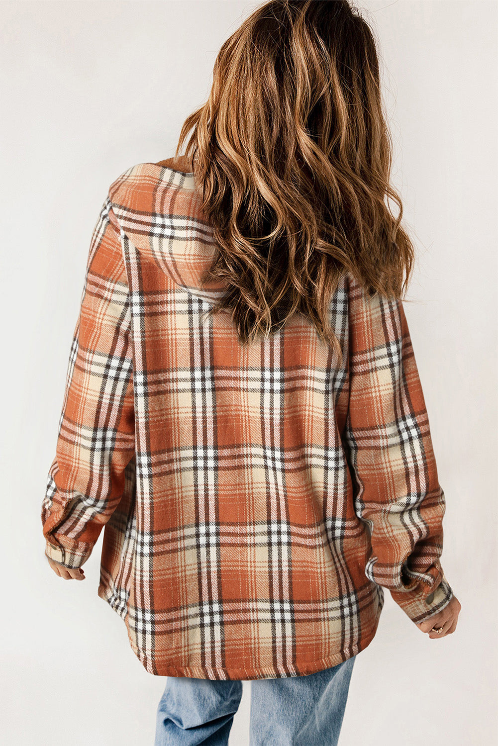 {SAMPLE SALE} *FINAL SALE* Rust Deluxe Sherpa Shacket