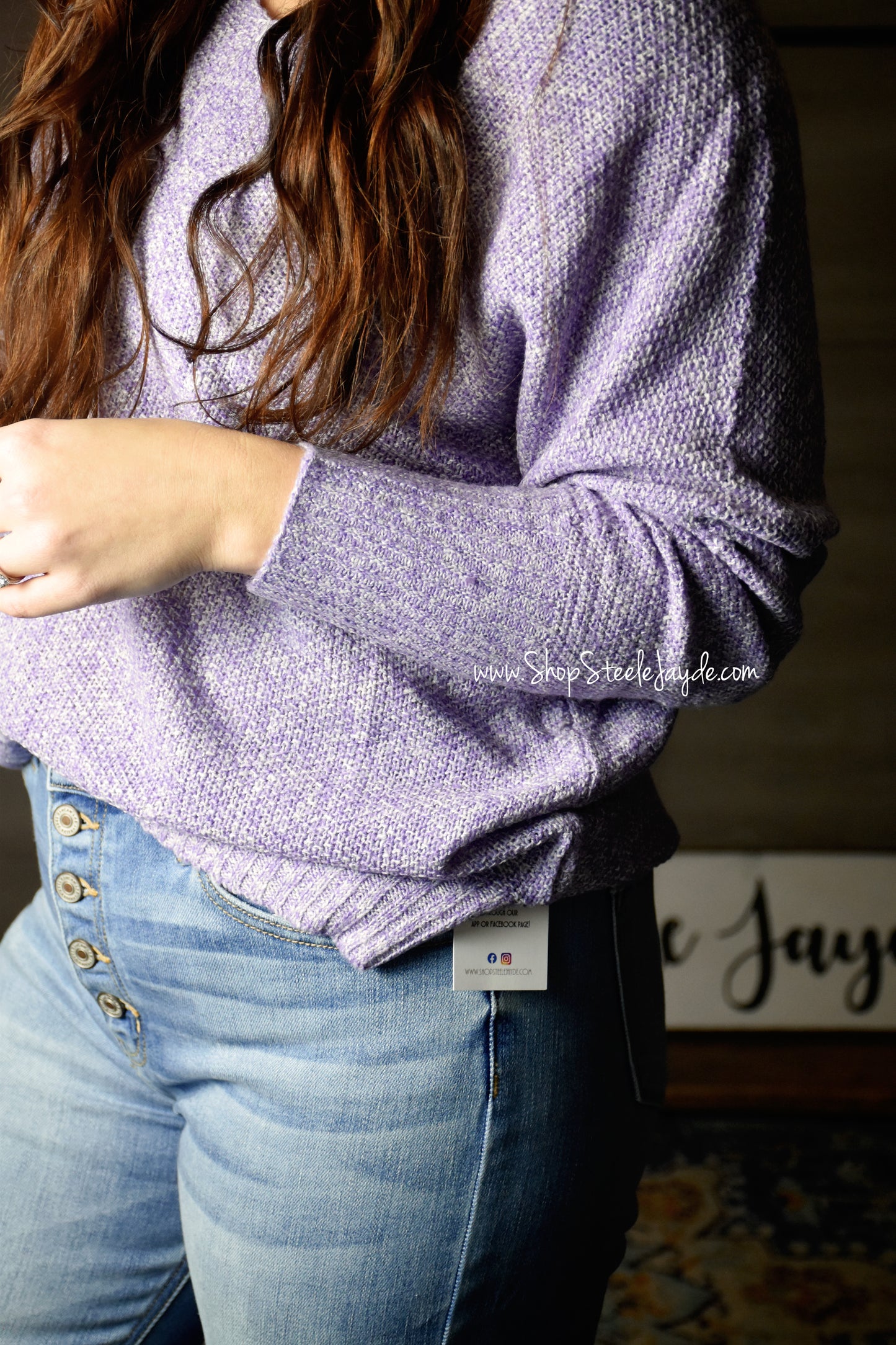 Braun Lightweight Sweater Top {Taro}