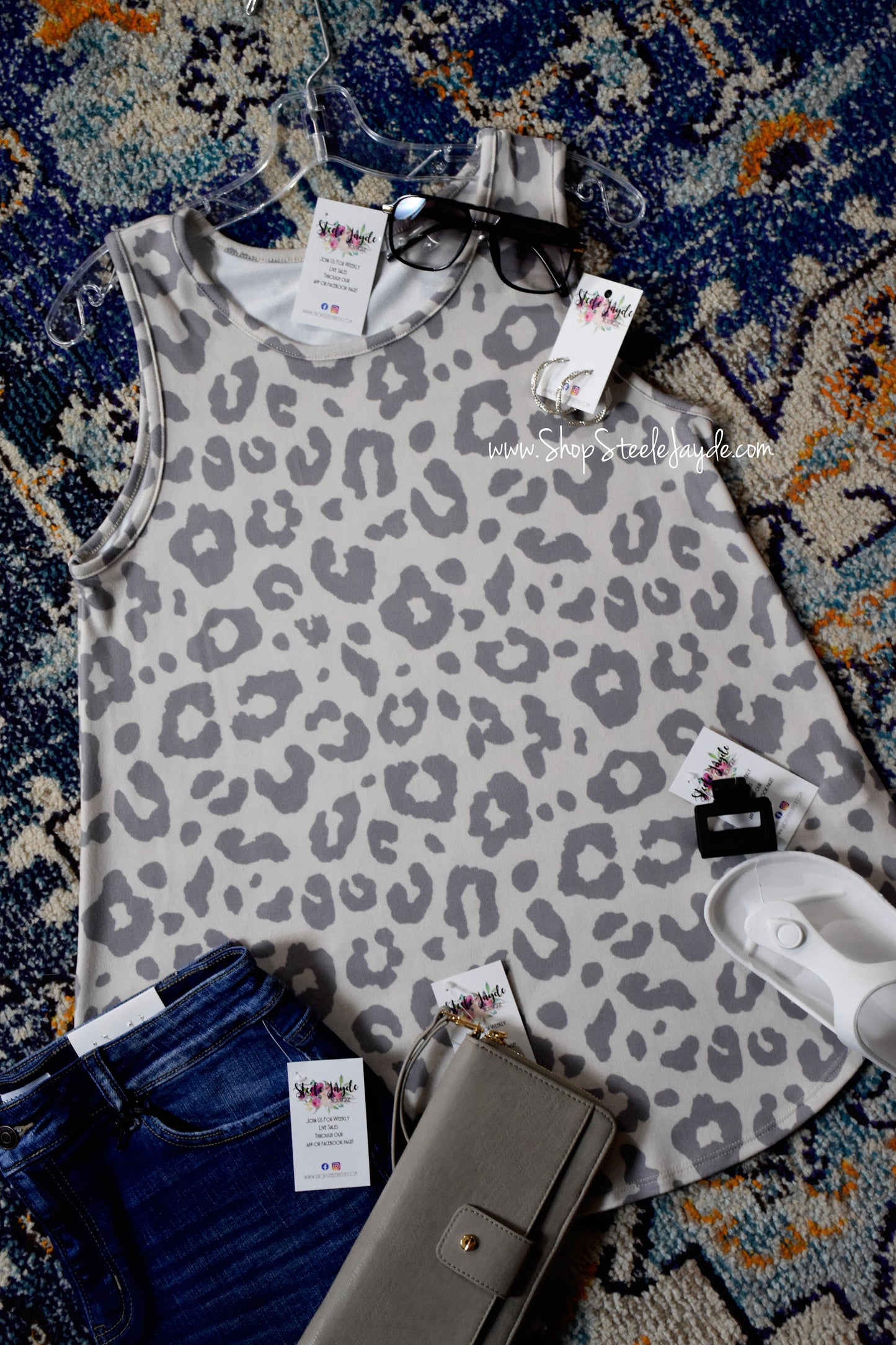 Lux Leopard Flowy Top CLEARANCE