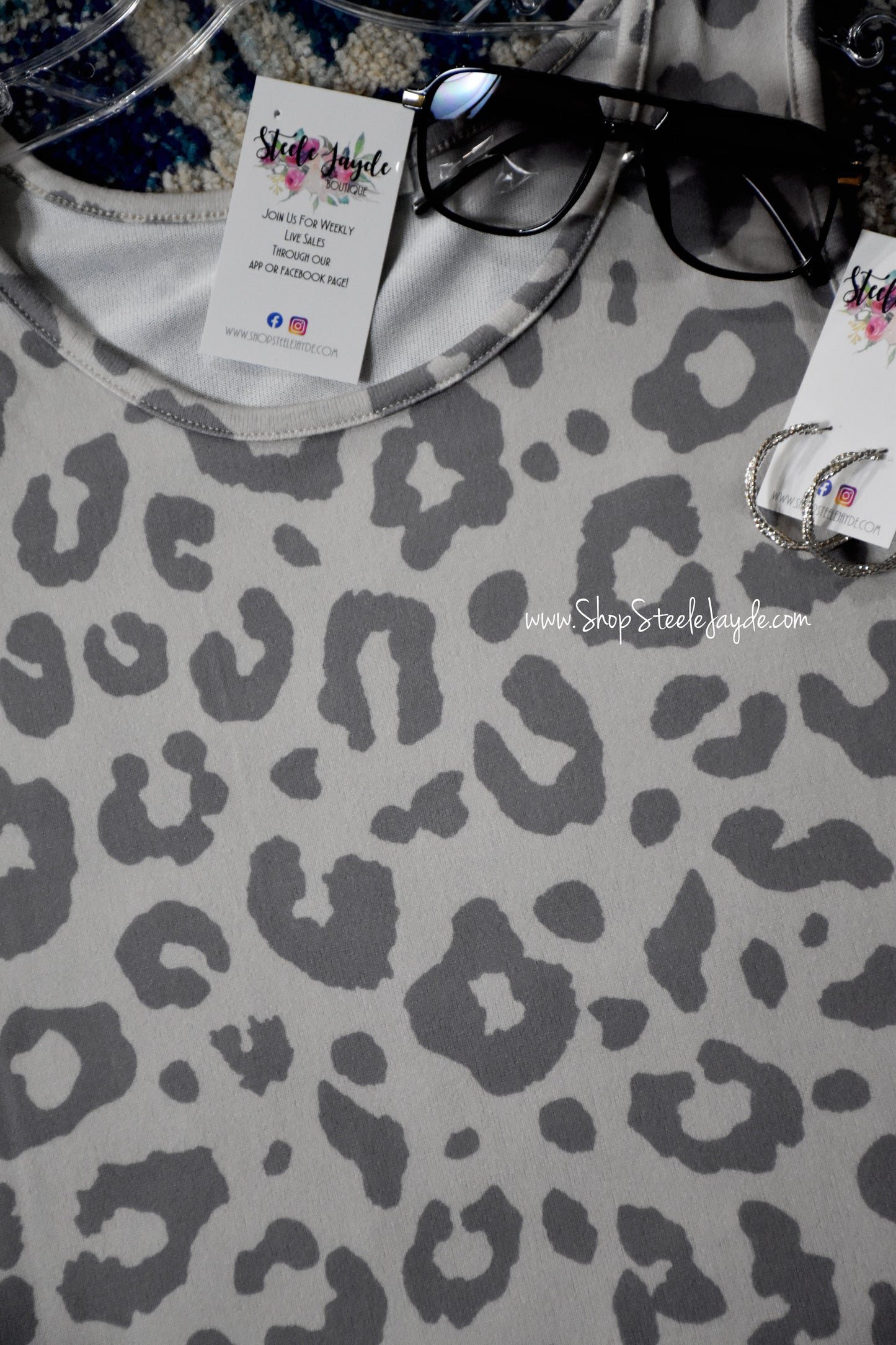 Lux Leopard Flowy Top CLEARANCE