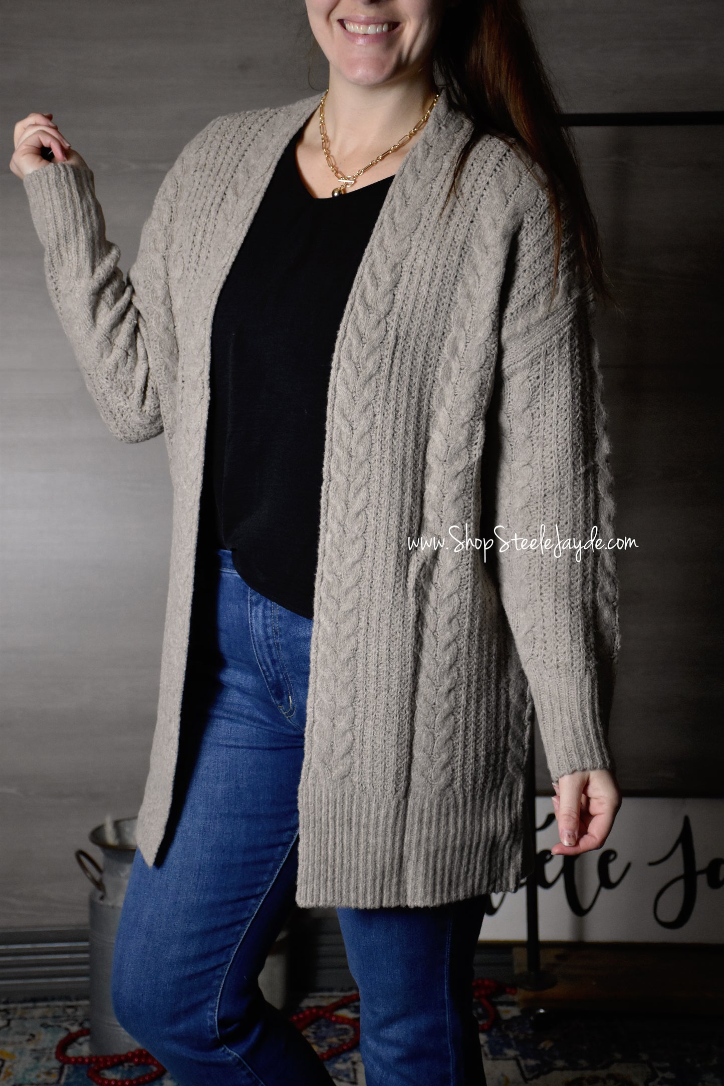 Harmony Crochet Long Cardigan