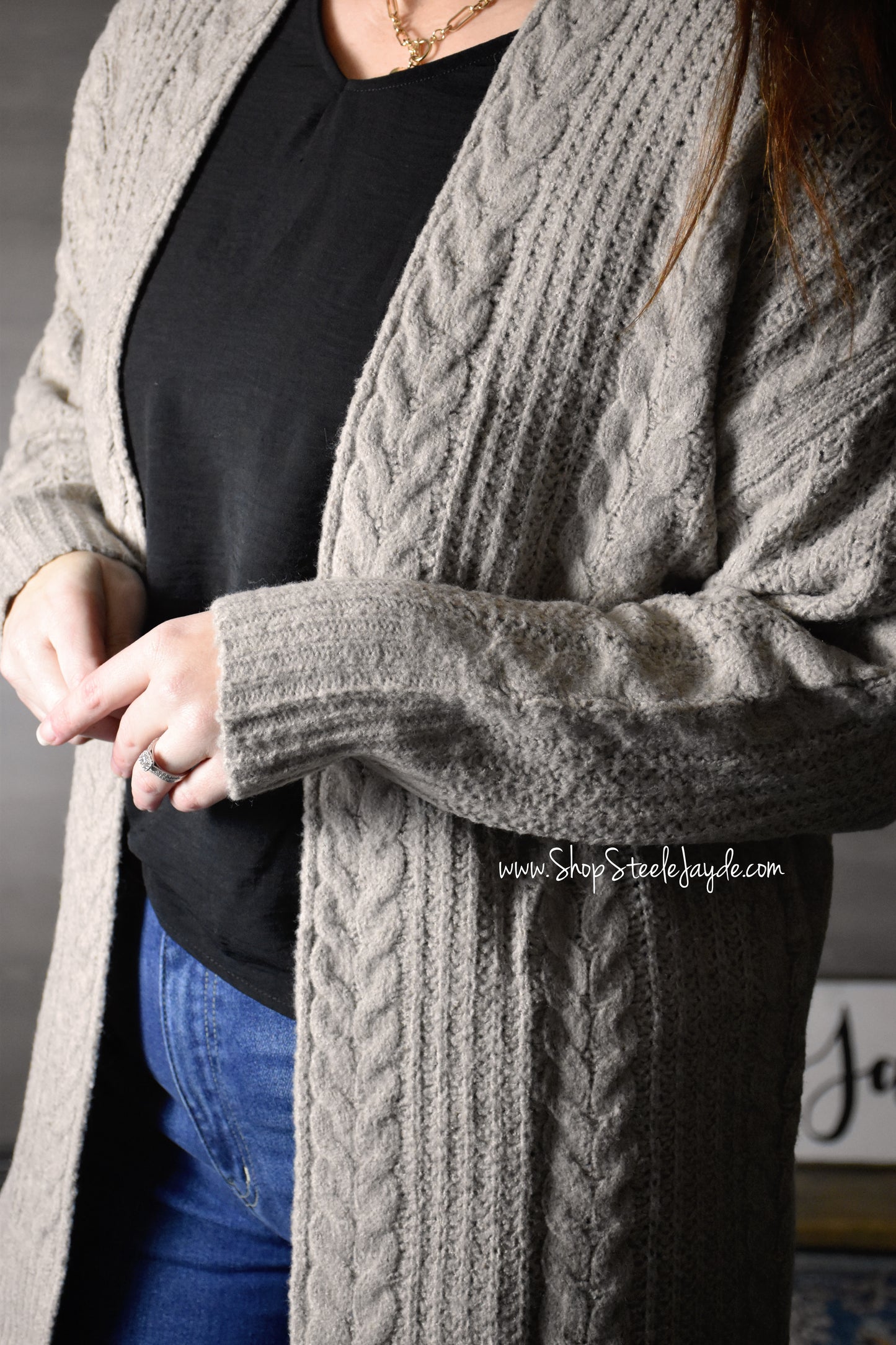 Harmony Crochet Long Cardigan