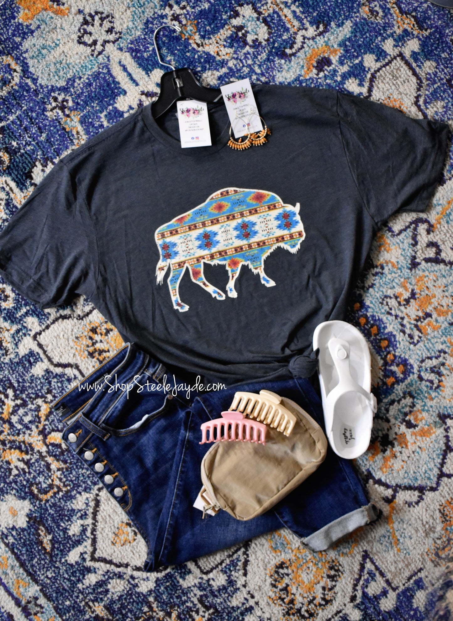 Aztec Buffalo Graphic Tee CLEARANCE