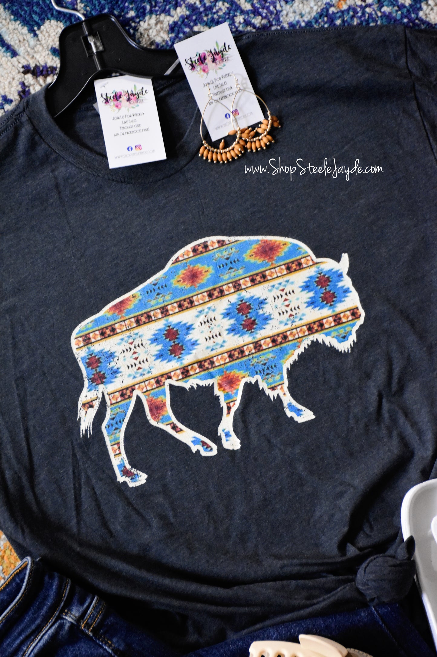 Aztec Buffalo Graphic Tee CLEARANCE