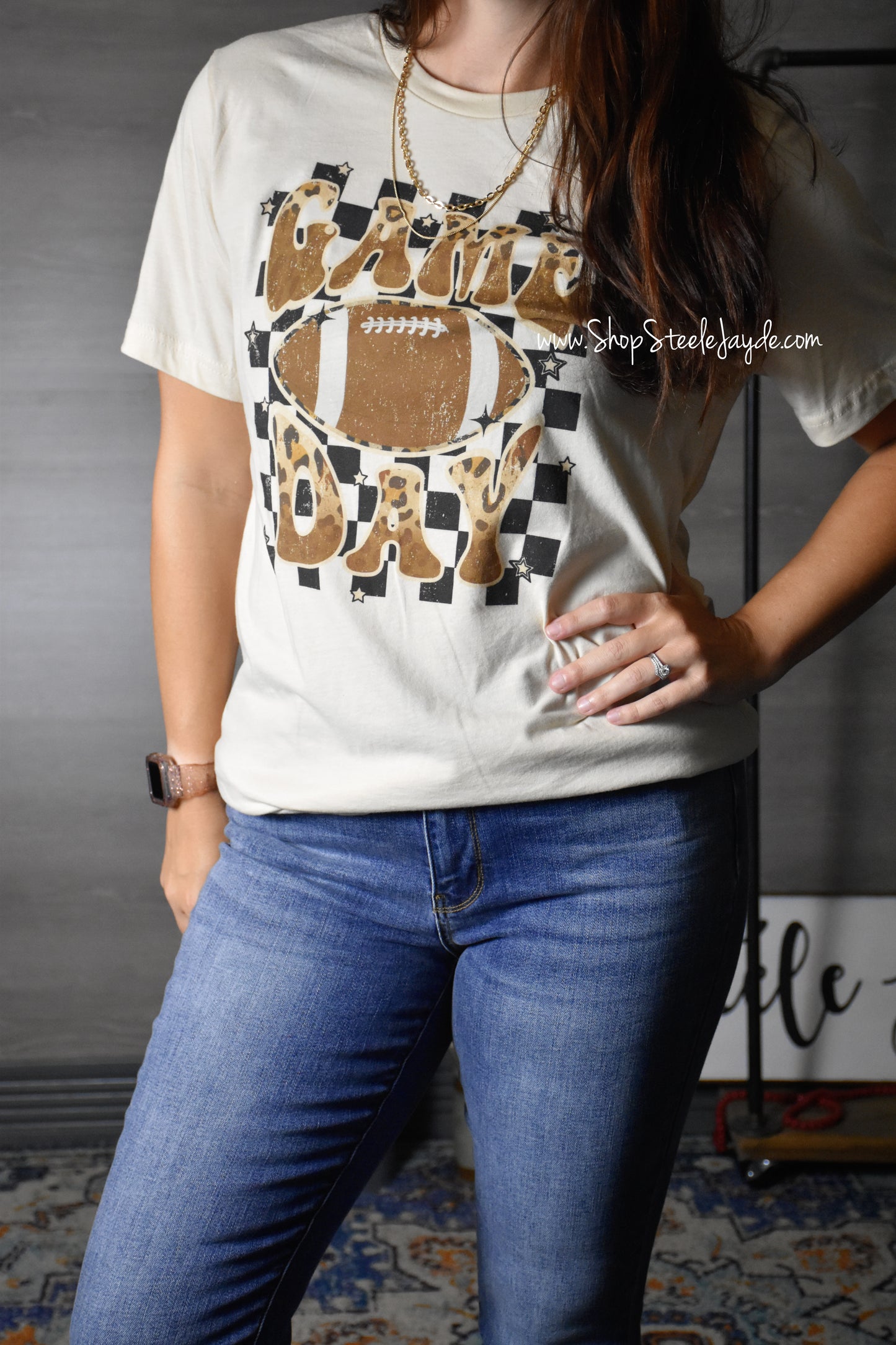 Checkered Game Day Graphic Tee