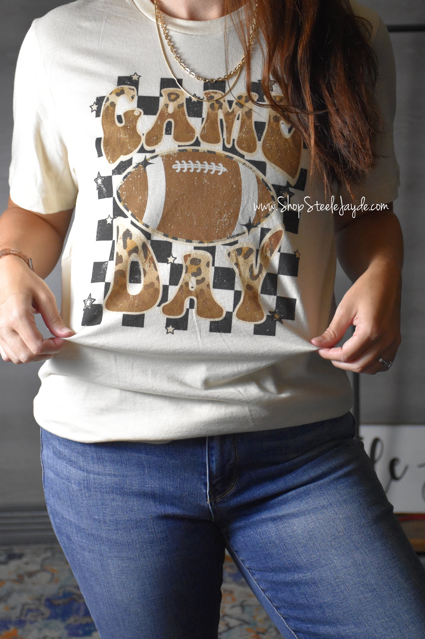 Checkered Game Day Graphic Tee