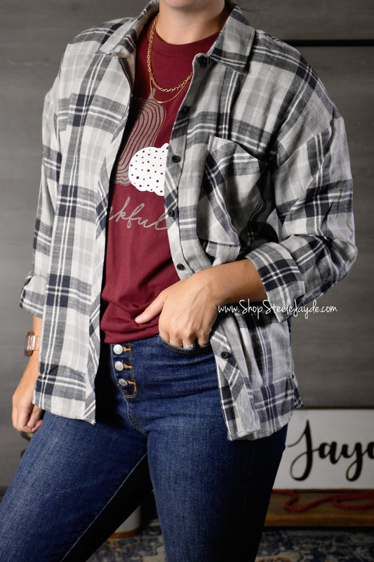 Hannigan Plaid Layering Top CLEARANCE