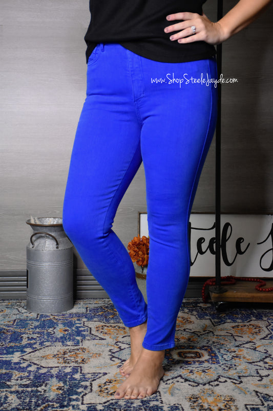 State Love Cobalt Tummy-Control Stretch Denim CLEARANCE