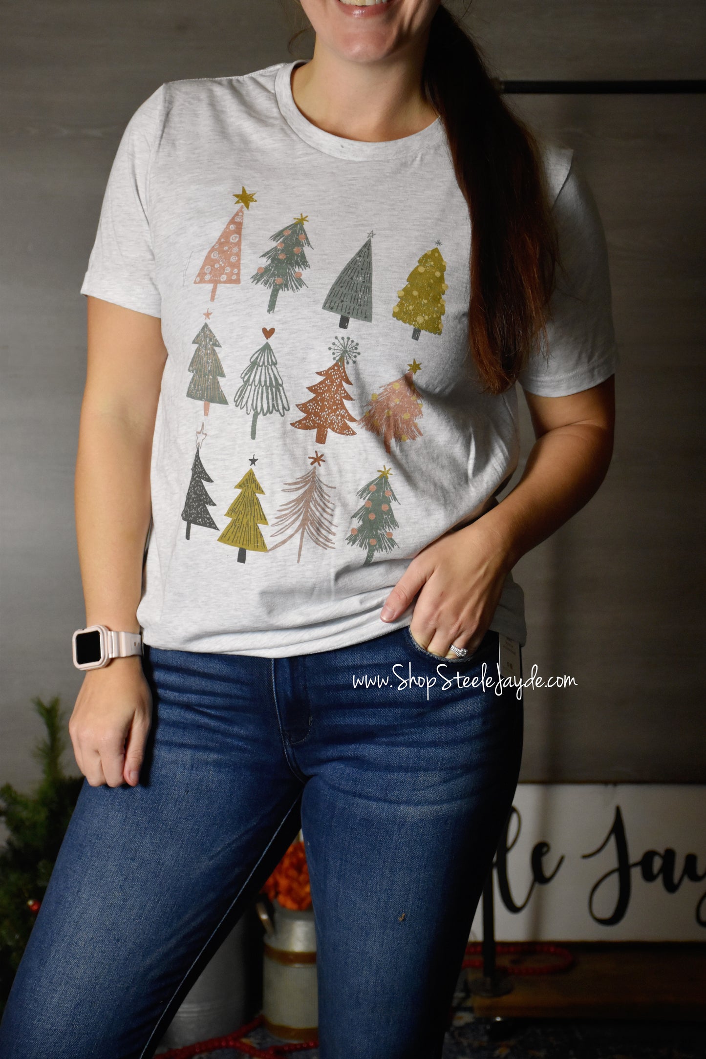 Boho Holiday Trees Graphic Tee