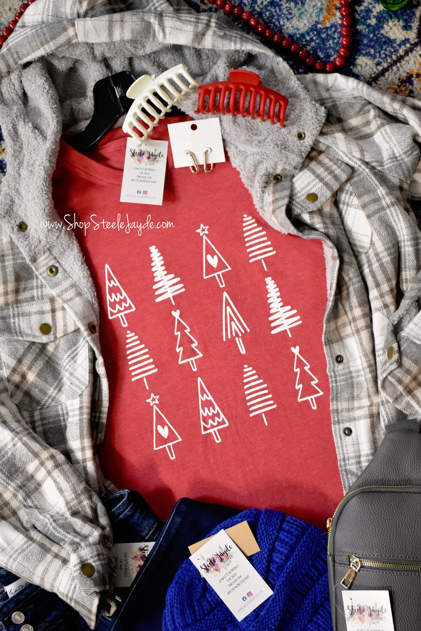 Christmas Tree Multi Graphic Tee