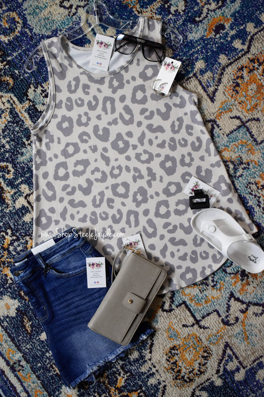 Lux Leopard Flowy Top CLEARANCE