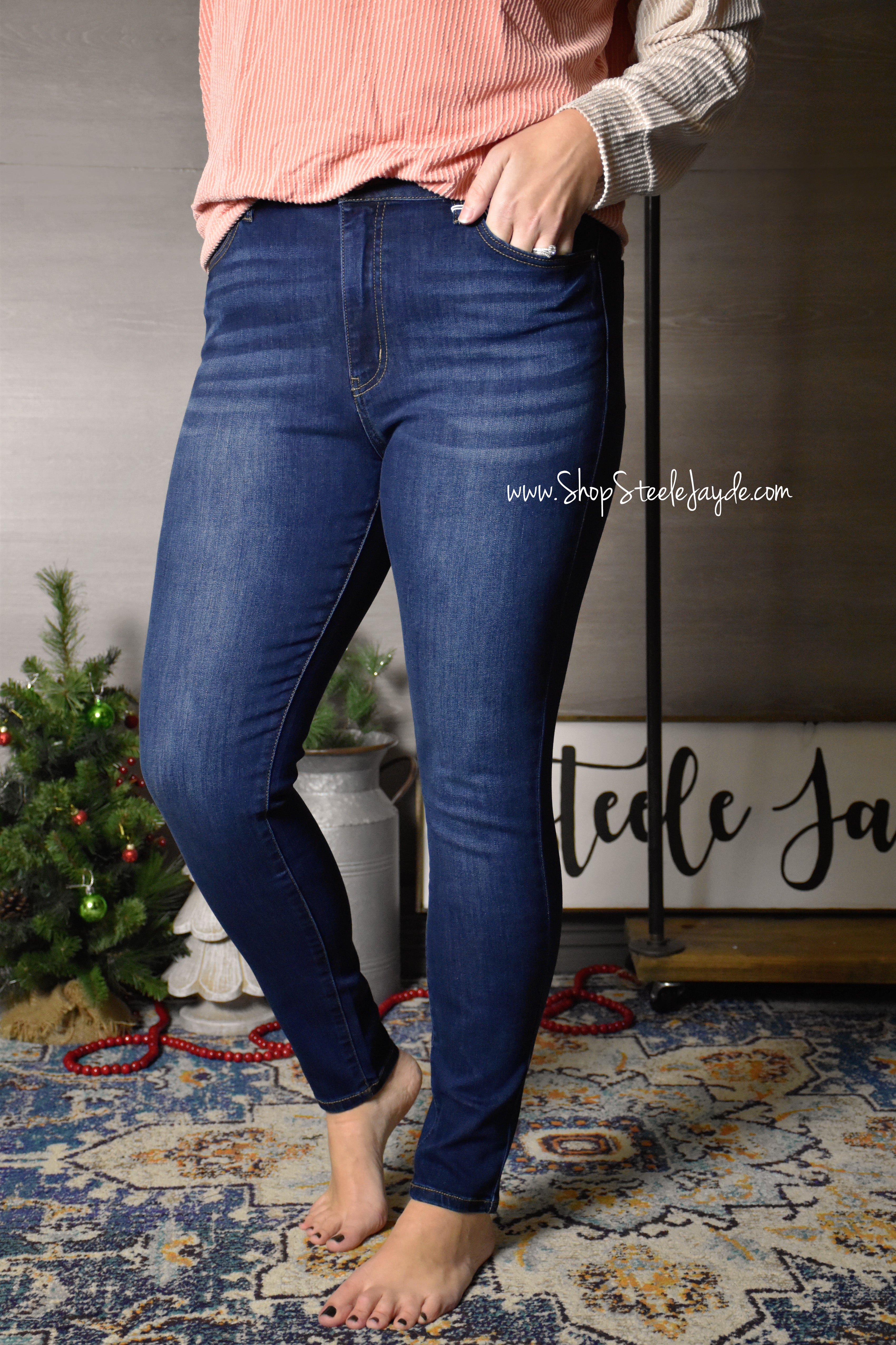 Juliet Non Distressed Premier Stretch Denim Steele Jayde Boutique