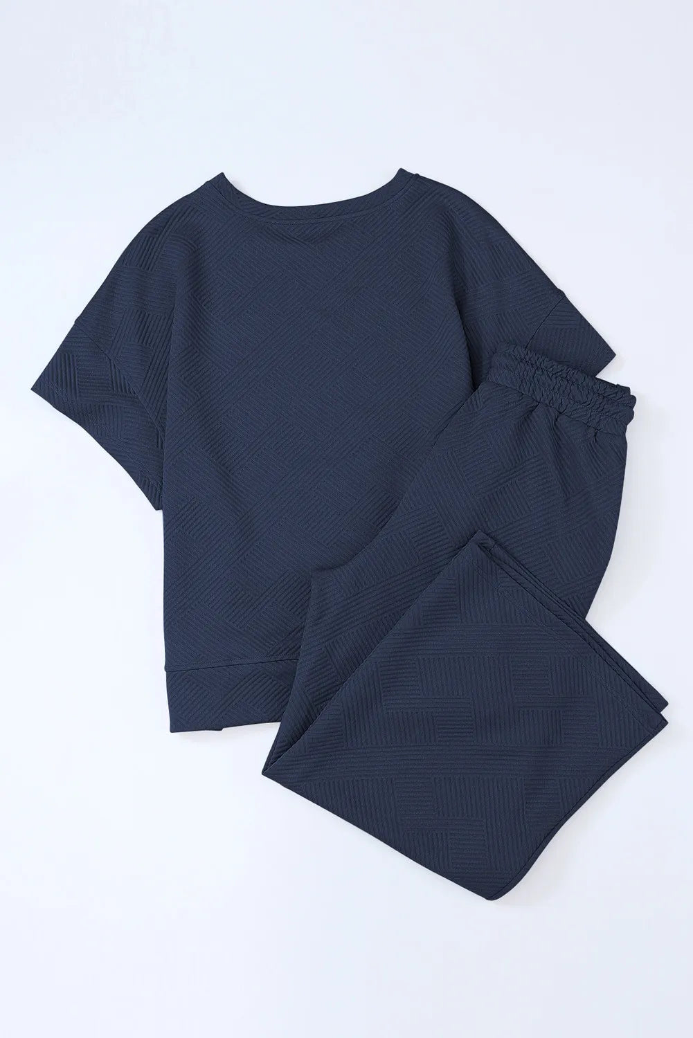 {SAMPLE SALE} *FINAL SALE* Navy Blue Lux Textured Set