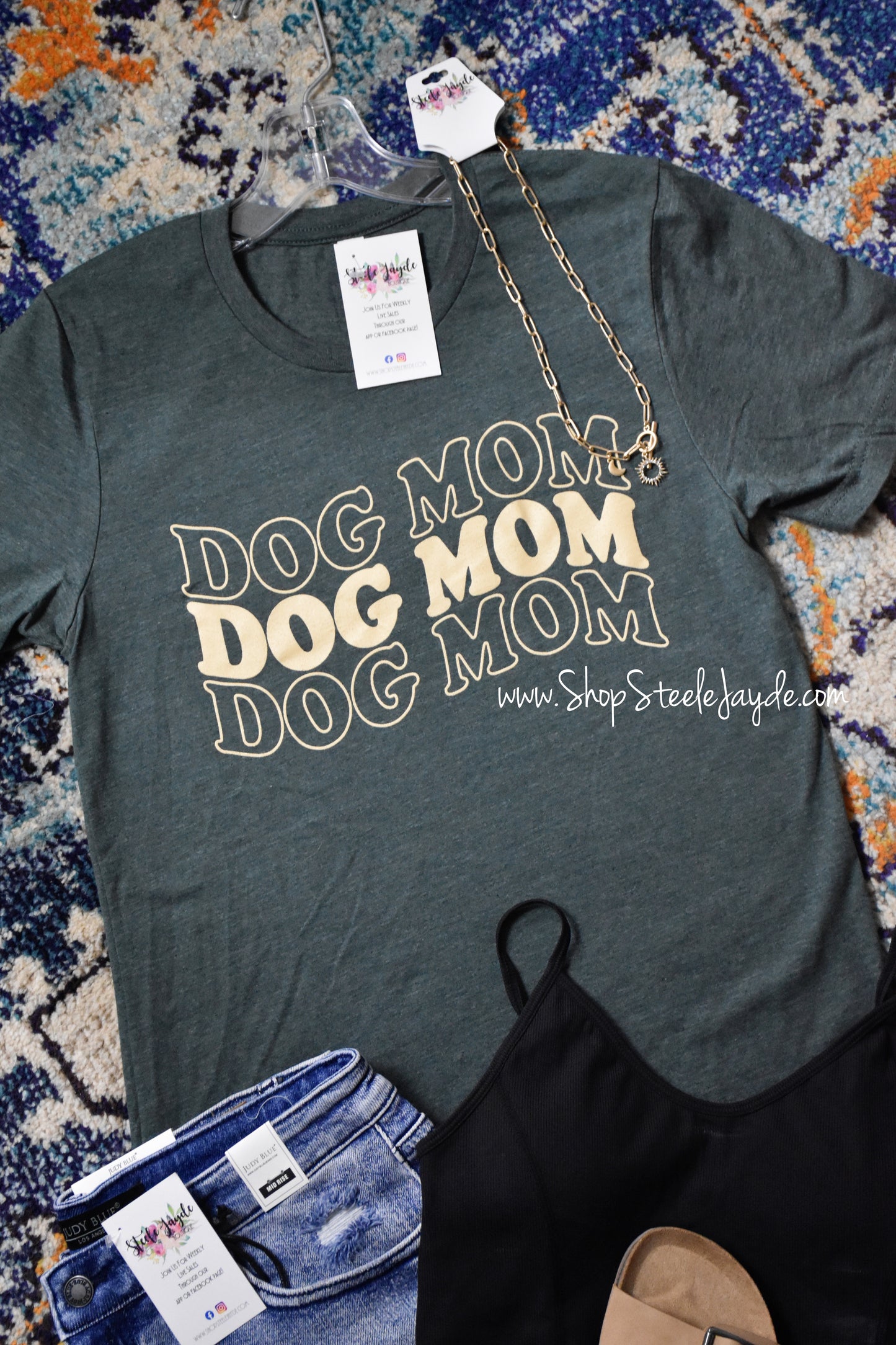 Dog Mom Banner Graphic Tee CLEARANCE