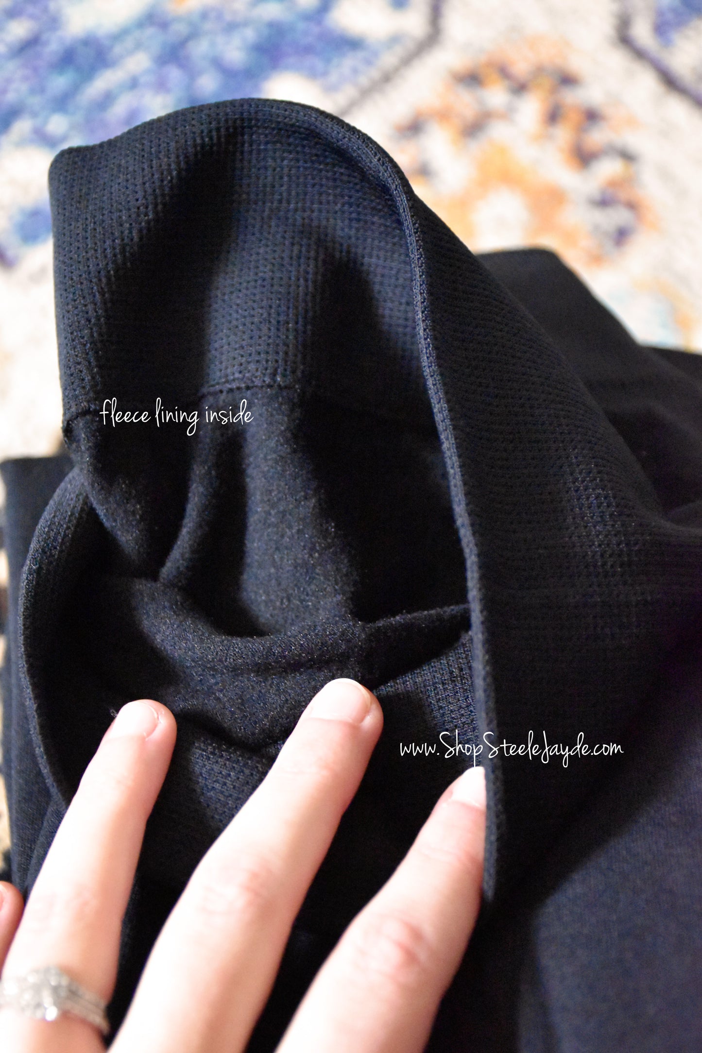 Fleece-Lined Leggings {Black}