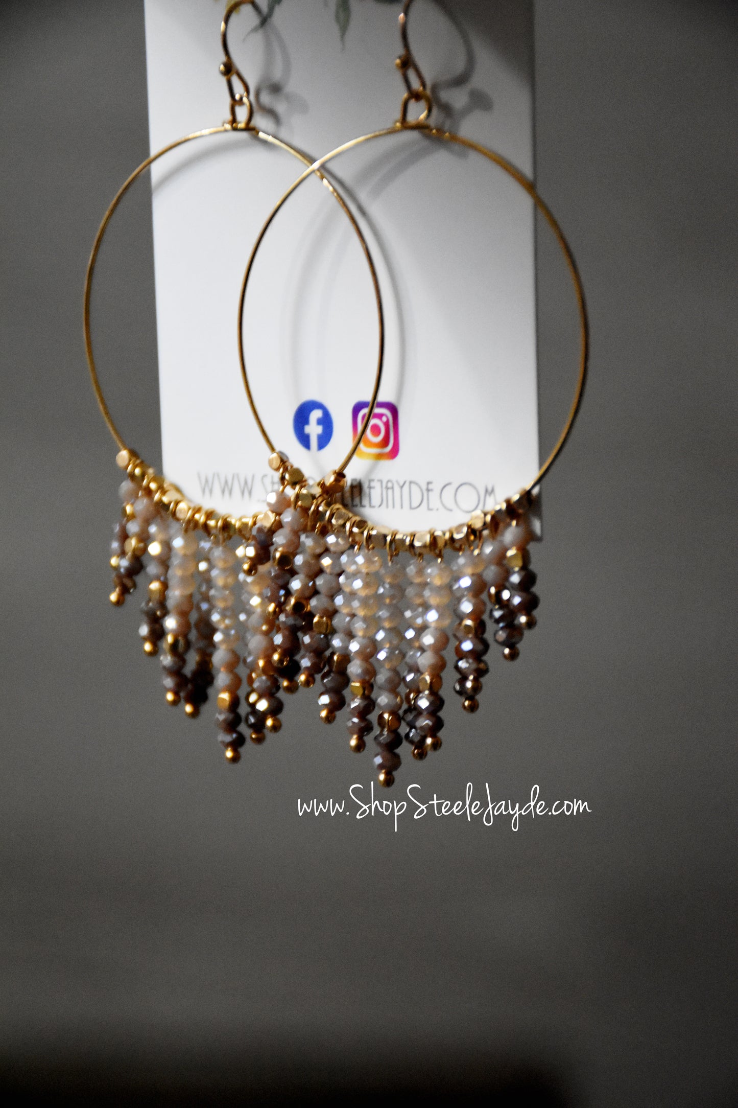 Beaded Statement Earrings