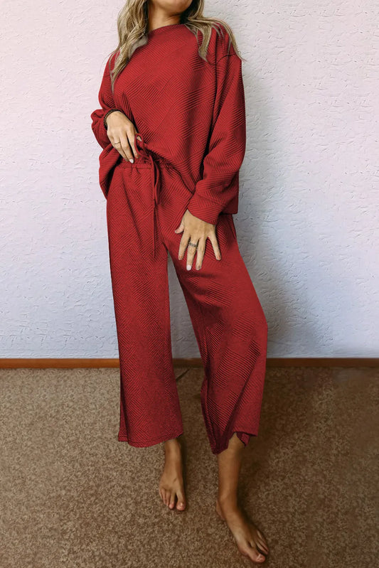 {SAMPLE SALE} *FINAL SALE* Red Dahlia Lux Textured Set