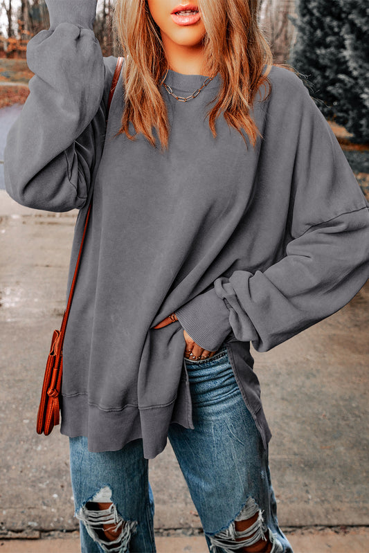 Mineral Oversized Pullover {Grey}