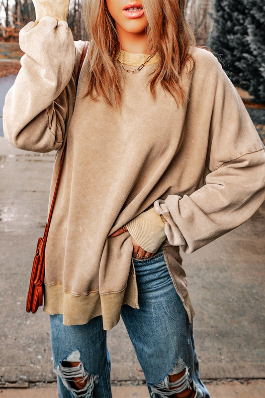 Mineral Oversized Pullover {Khaki}