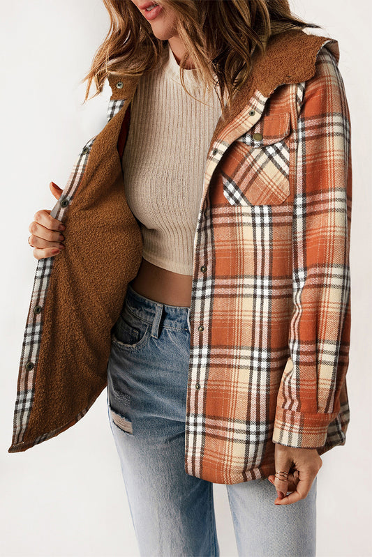 {SAMPLE SALE} *FINAL SALE* Rust Deluxe Sherpa Shacket