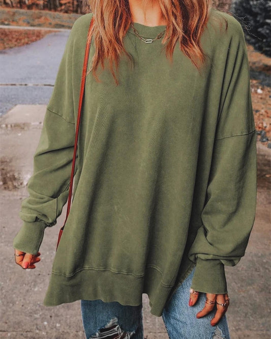 Mineral Oversized Pullover {Green}