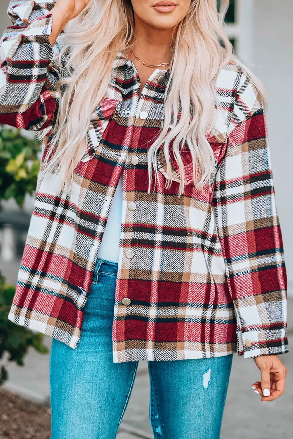 {SAMPLE SALE} *FINAL SALE* Nema Plaid Shacket