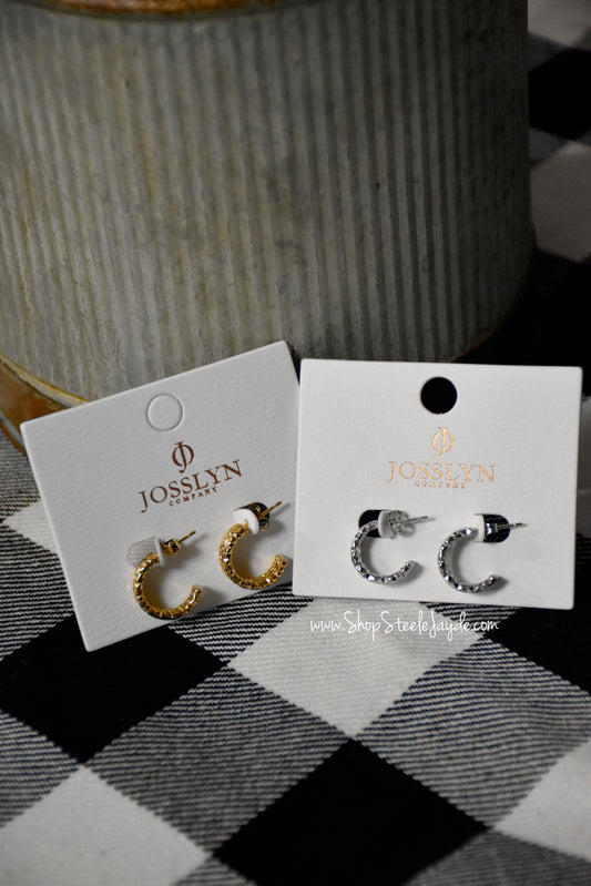 18K Tarnish-Free Hammered Earring (Multiple Color)