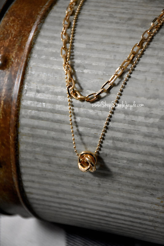 Floral Bud Motif Necklace