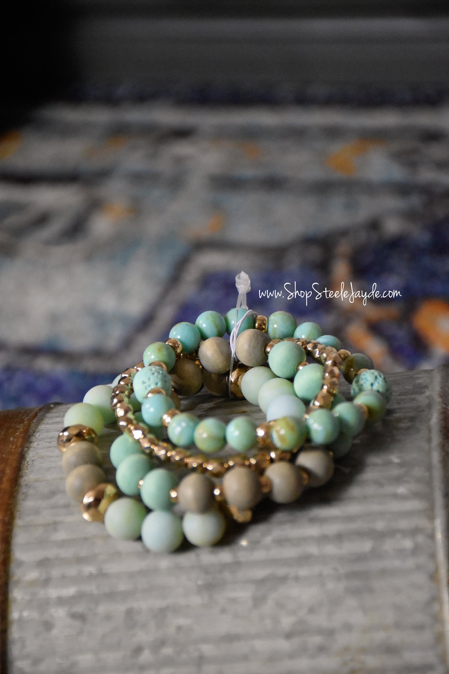 Wooden Mixed Stretch Bracelet Stack {Multiple Colors}