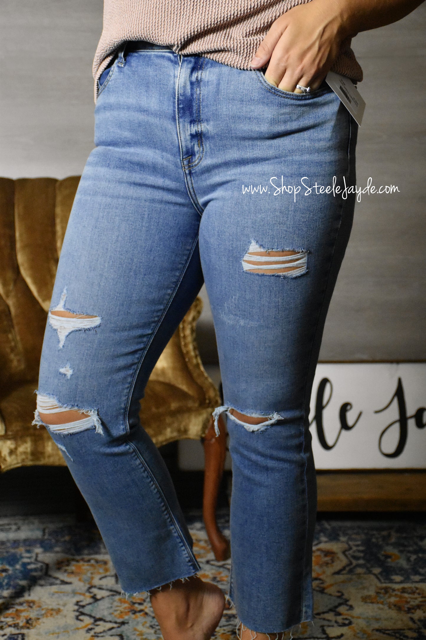 Emery Stretch Cropped Denim