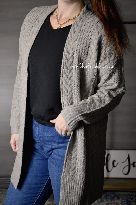 Harmony Crochet Long Cardigan