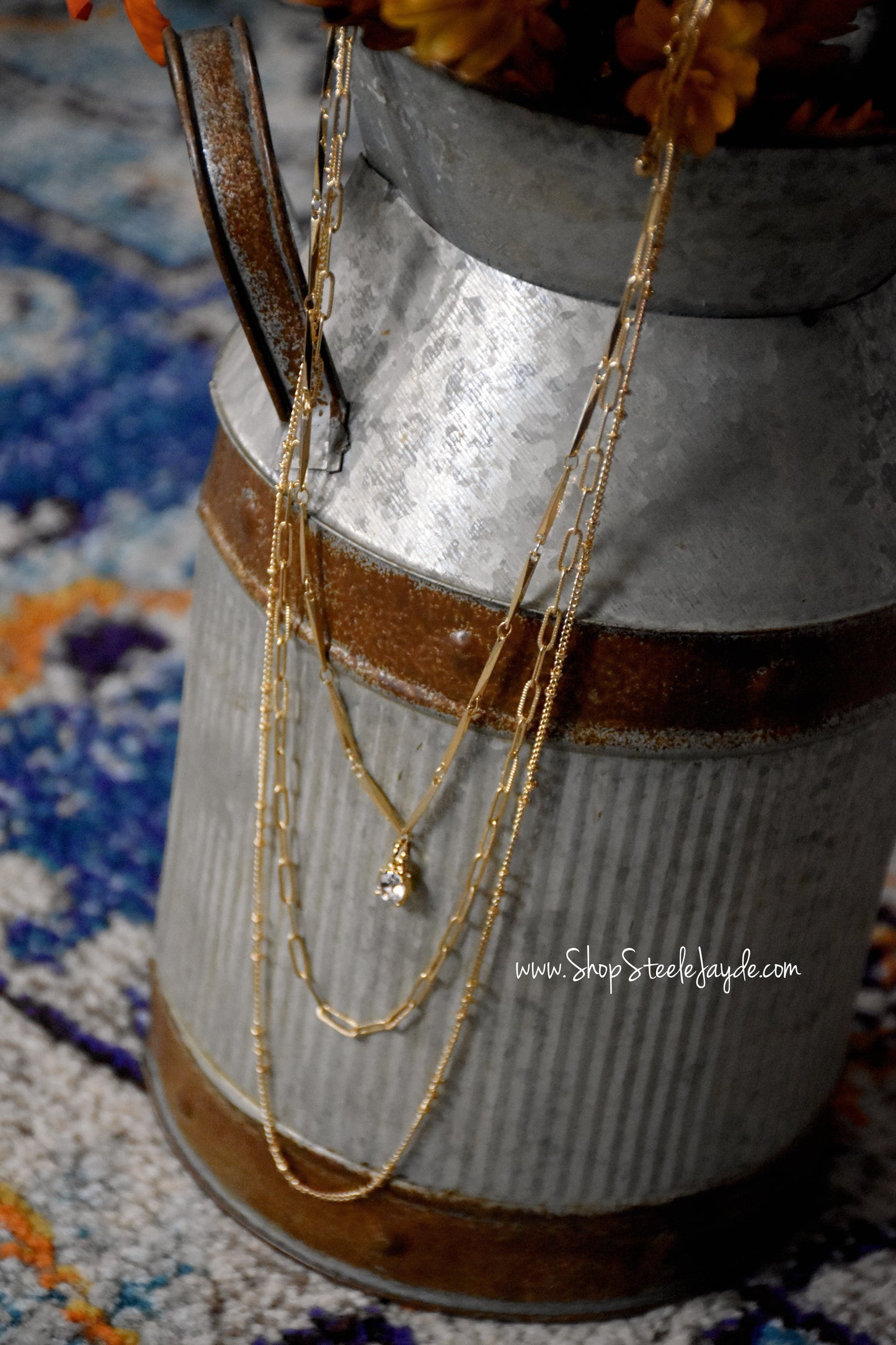 Single Pendant Layered Necklace