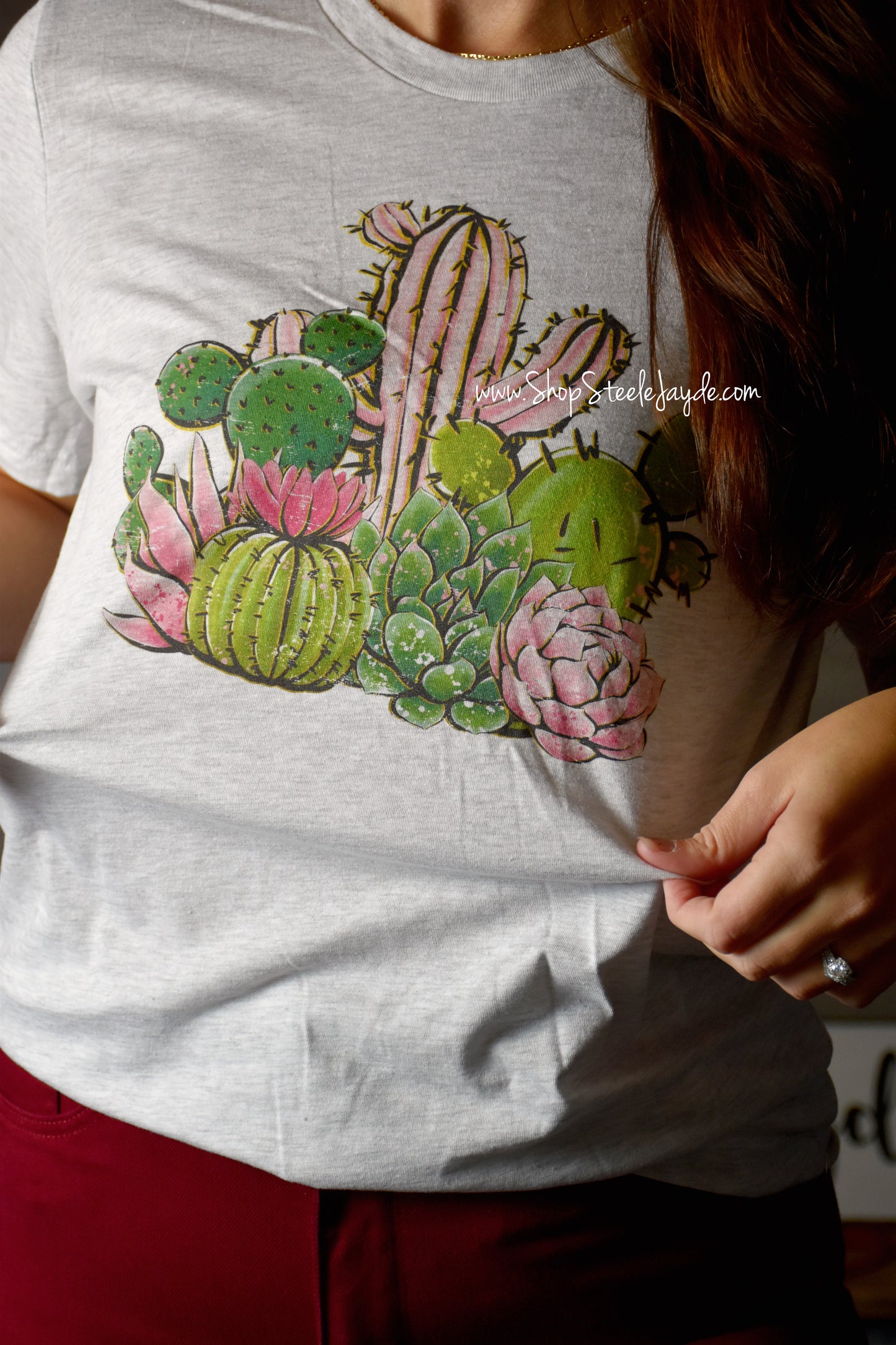Pink Cactus Graphic Tee