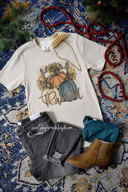 Thankful Sunflower Graphic Tee
