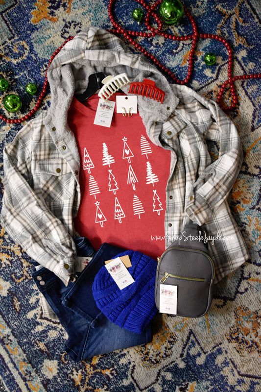 Christmas Tree Multi Graphic Tee