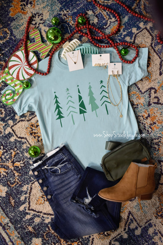 Simple Holiday Tree Graphic Tee CLEARANCE