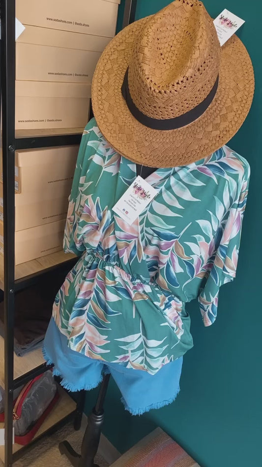 Vacay Vibes Wrap Style Top CLEARANCE