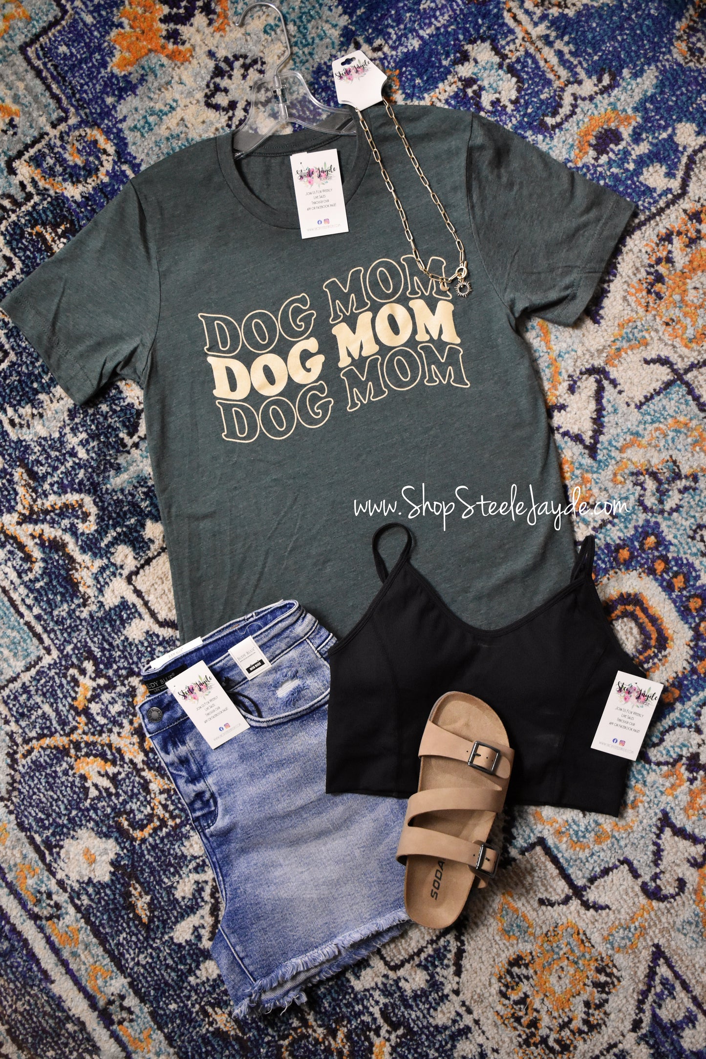 Dog Mom Banner Graphic Tee CLEARANCE