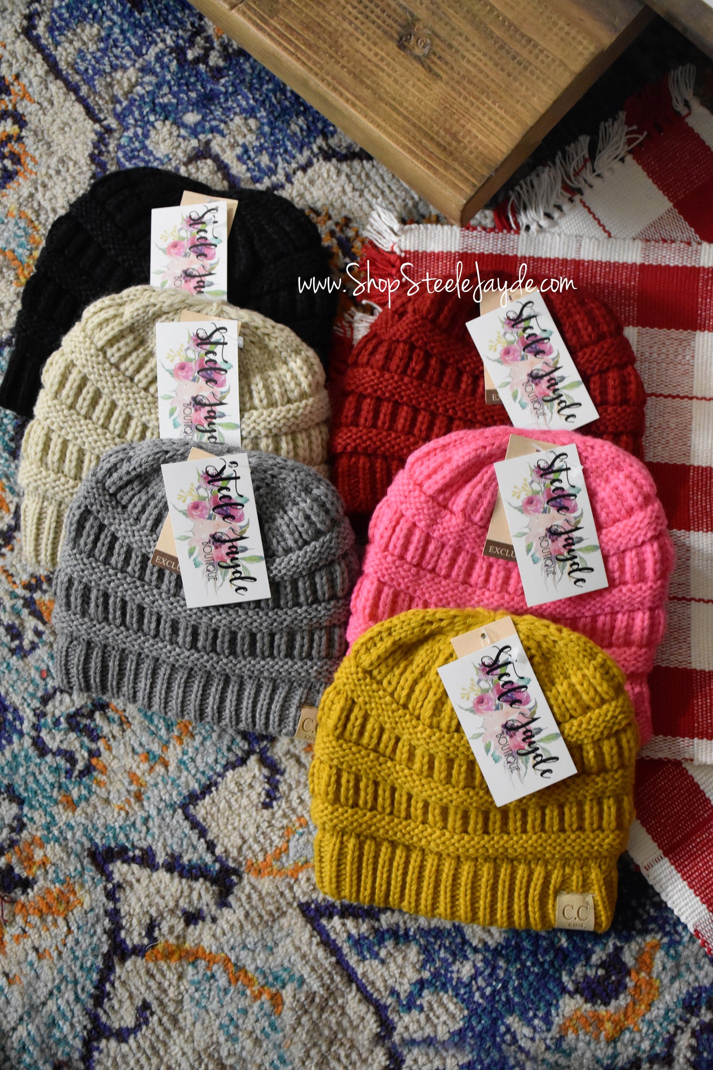 Kids Chenille Lined Beanie {Multiple Colors} CLEARANCE