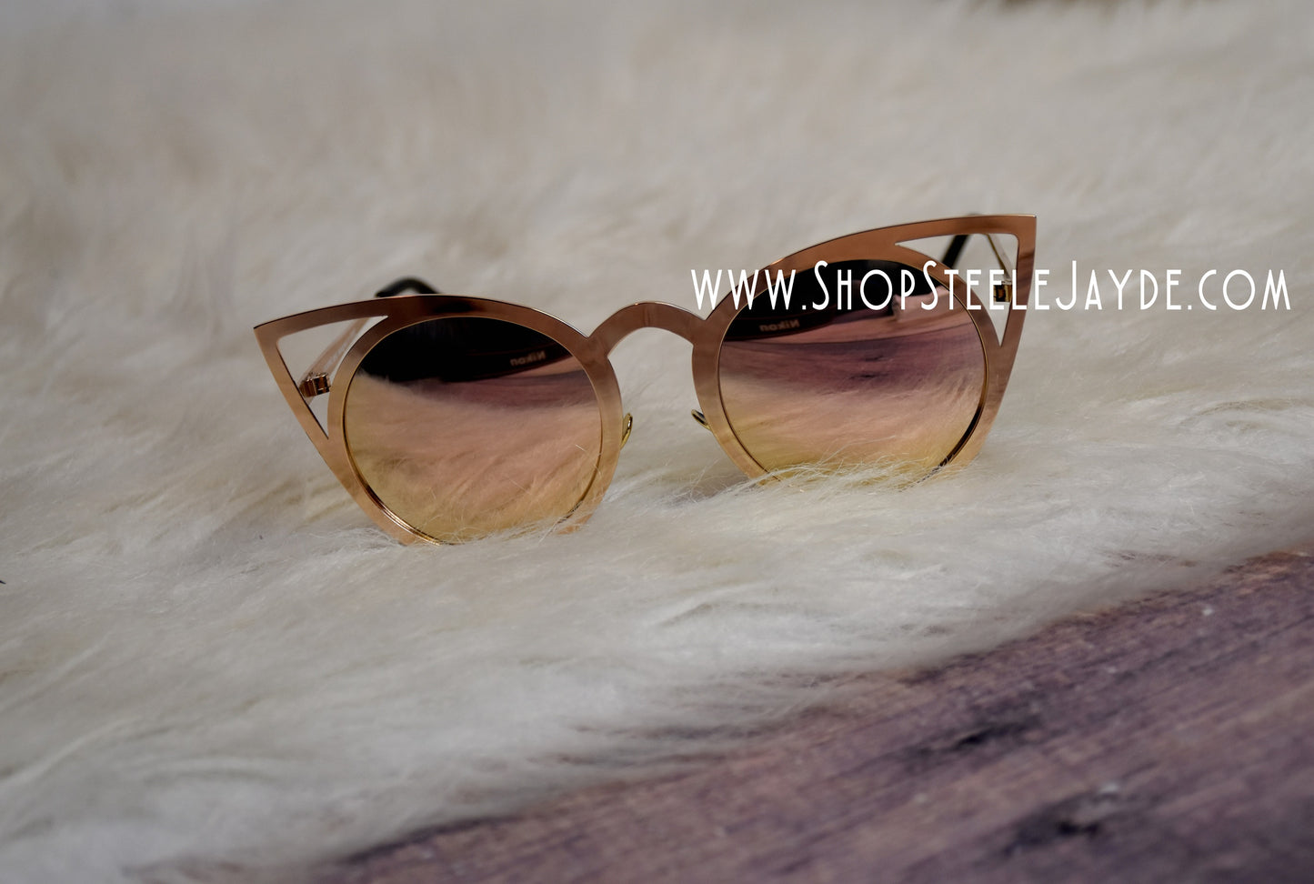 KittyKat Sunglasses {Rose Gold}