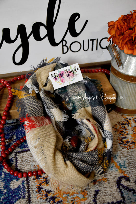 Mettle Infinity Scarf {Tan}