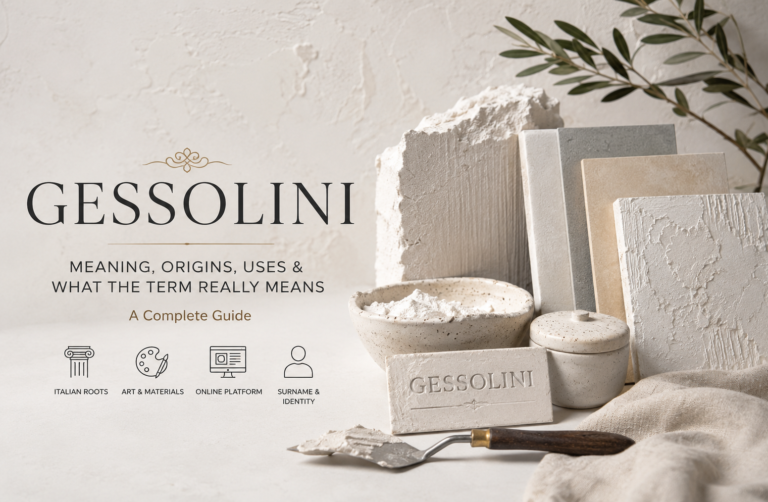 Gessolini: Meaning, Uses, Origins, and What the Term Really Means