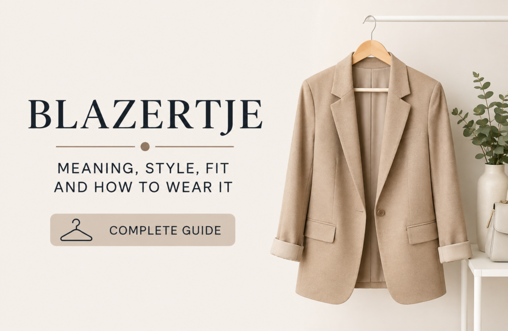 Blazertje: Meaning, Style, Fit, and How to Wear It
