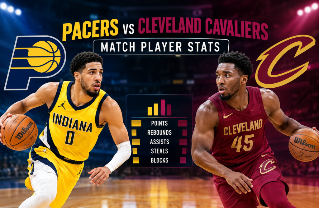 pacers vs cleveland cavaliers match player stats